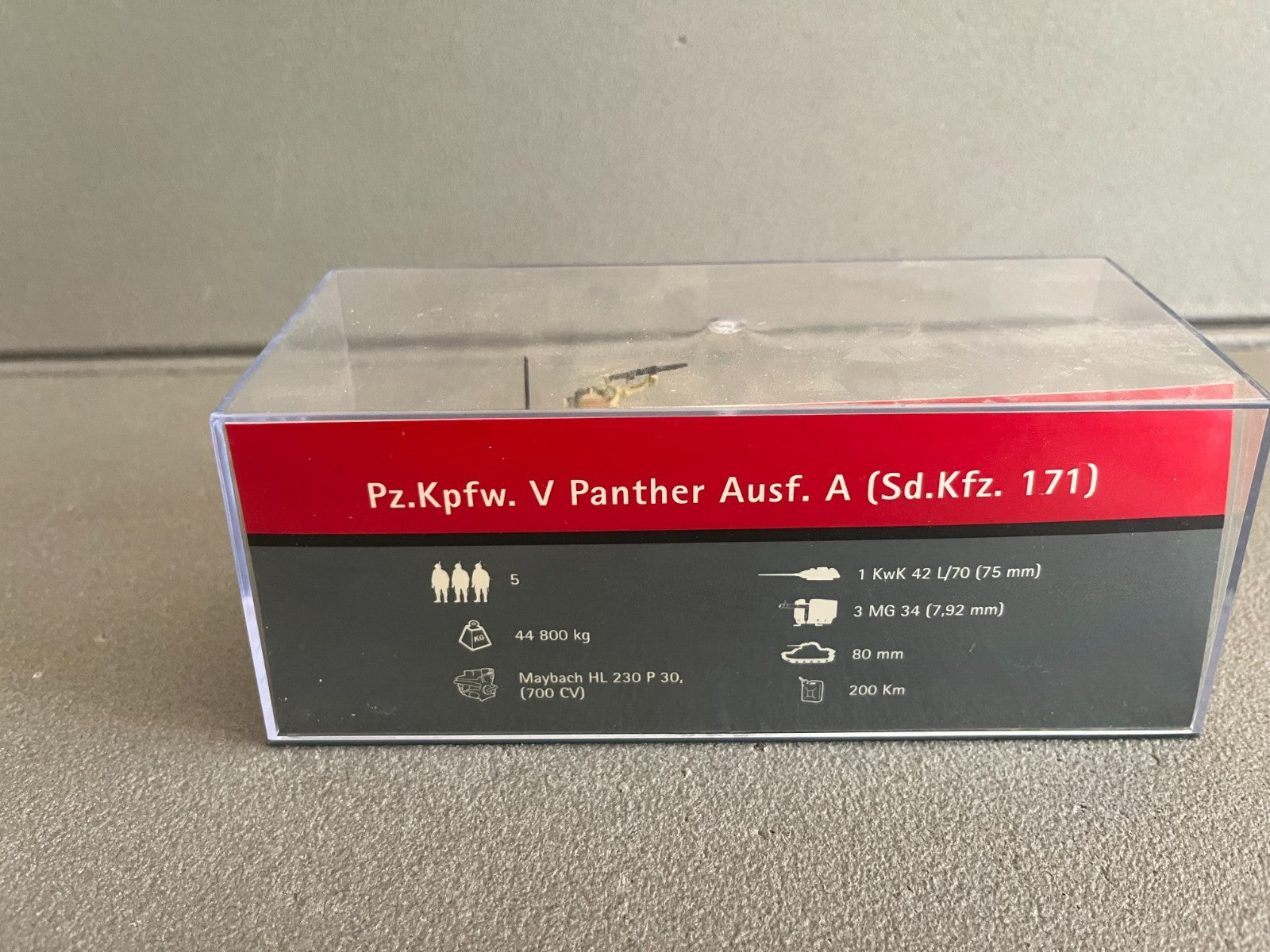 Miniature Militaire Char Tank Blindé Pz.Kpfw. V Panther Ausf. A Altaya 1/72