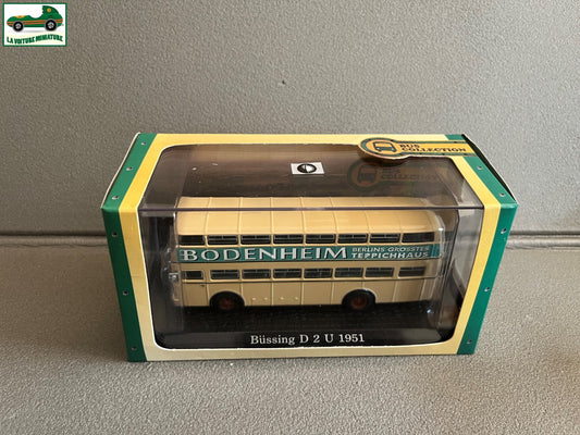 Voiture miniature Bussing D 2 U 1951 Autocar Autobus Bus Collection Atlas 1/72