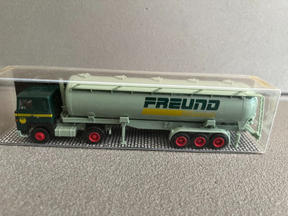 Voiture Miniature Camion Semi Remorque Scania Freund Albedo HO 1/87