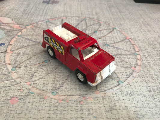 Ancienne Miniature Camion Pompiers Tootsietoys Chicago Bio Equip Truck USA