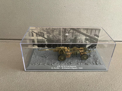Miniature Militaire Char Tank Blindé Canon s.K. 18 10.5 cm Kanone Altaya 1/72