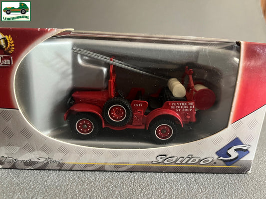 Voiture Miniature 2151 Dodge 4x4 Devidoir Pompiers Solido au 1/50
