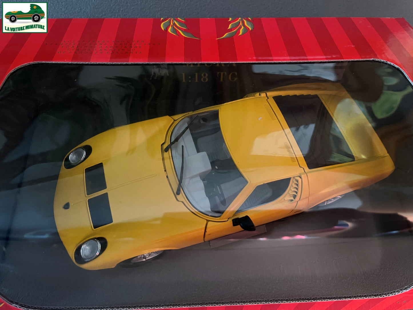 Voiture miniature Lamborghini Miura Polistil au 1/18