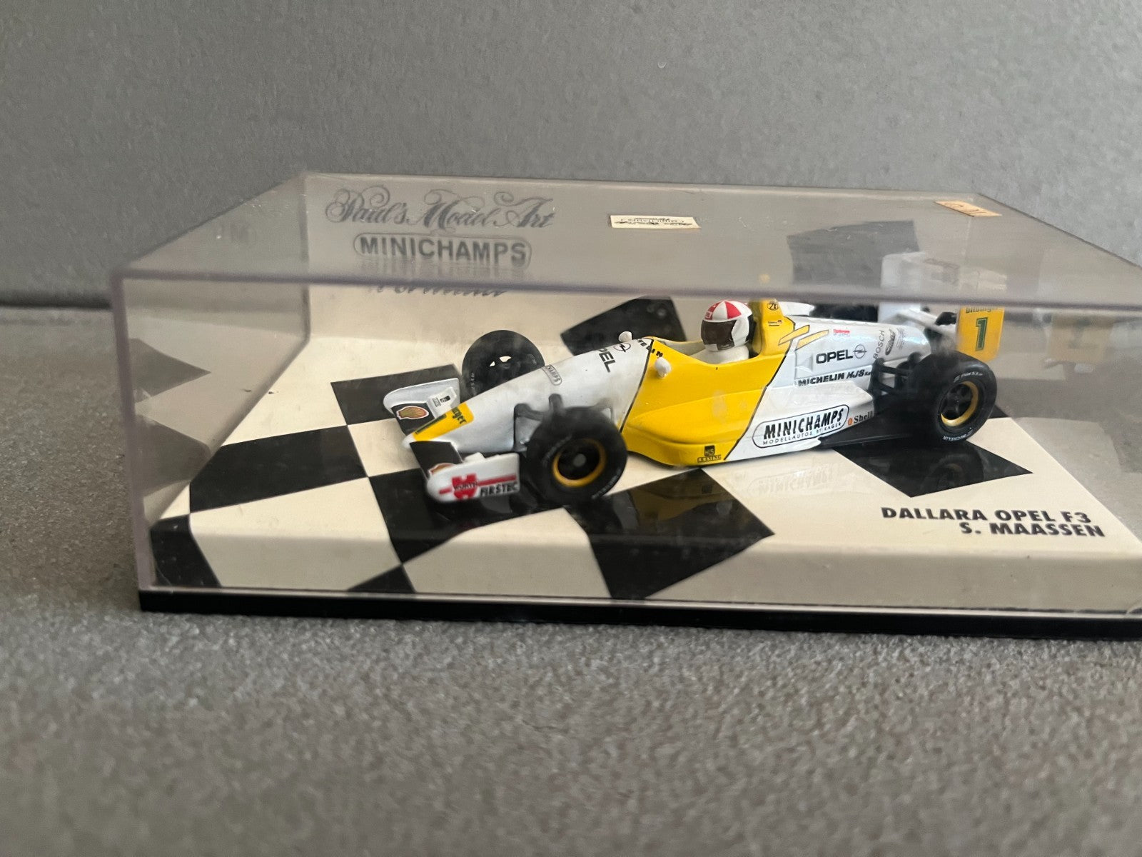 Voiture Miniature Formule 1 F1 Dallara Opel F3 Maassen Minichamps au 1/43