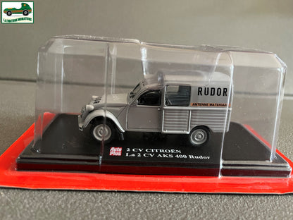 Voiture miniature Citroen 2cv 2 cv AKS 400 Rudor Auto Plus Hachette 1/43