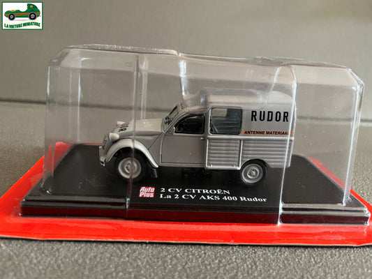 Voiture miniature Citroen 2cv 2 cv AKS 400 Rudor Auto Plus Hachette 1/43