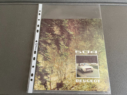 Ancien Dépliant Brochure Documentation Automobile Peugeot 504
