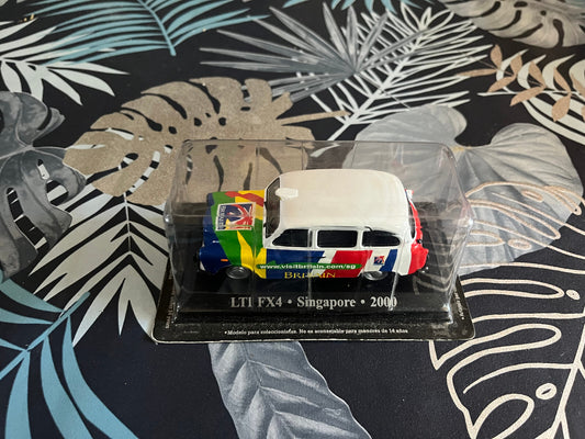 Voiture Miniature Austin LTI FX4 Singapore 2000 Taxi Du Monde au 1/43 Altaya