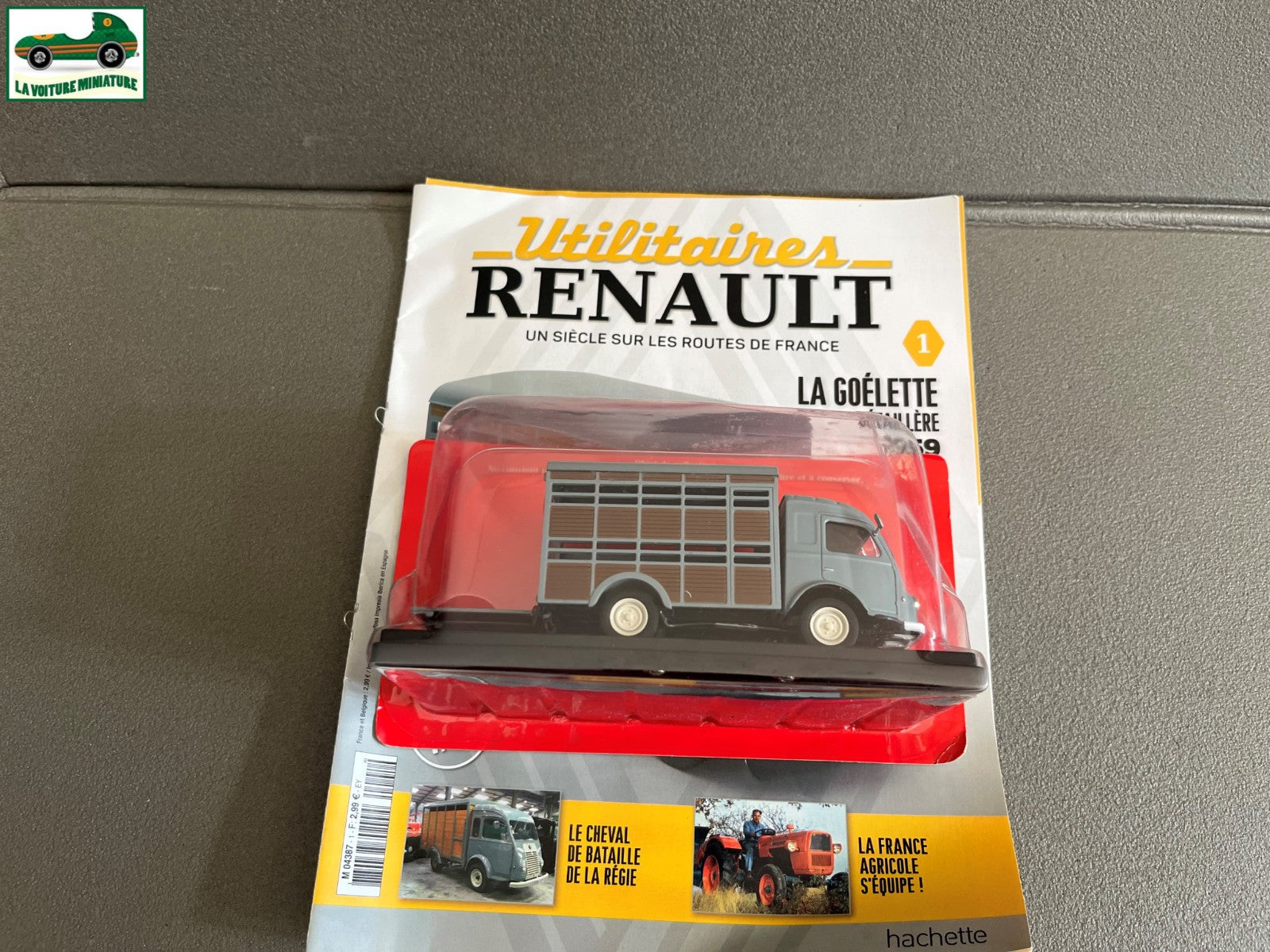 Voiture Miniature Utilitaire Renault Goelette Bétaillere Hachette 1/43