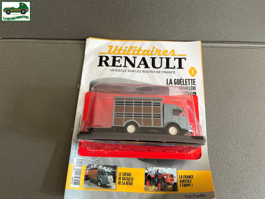 Voiture Miniature Utilitaire Renault Goelette Bétaillere Hachette 1/43