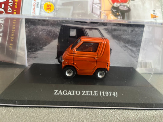 Voiture Miniature Zagato Zele 1974 Micro-Voitures D'Antan Altaya 1/43