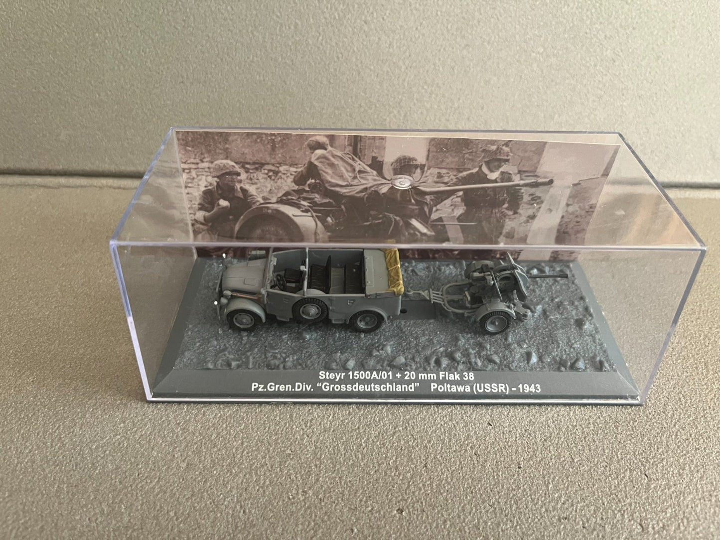 Miniature Militaire Char Tank Blindé Steyr 1500A/01 Flak 38 Altaya 1/72