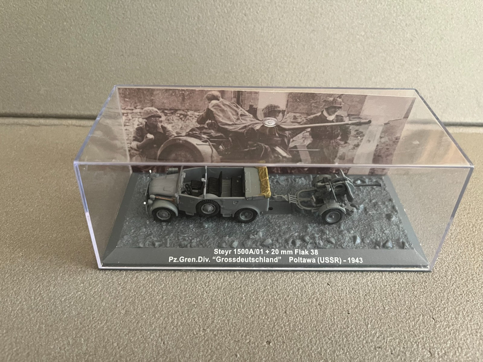 Miniature Militaire Char Tank Blindé Steyr 1500A/01 Flak 38 Altaya 1/72