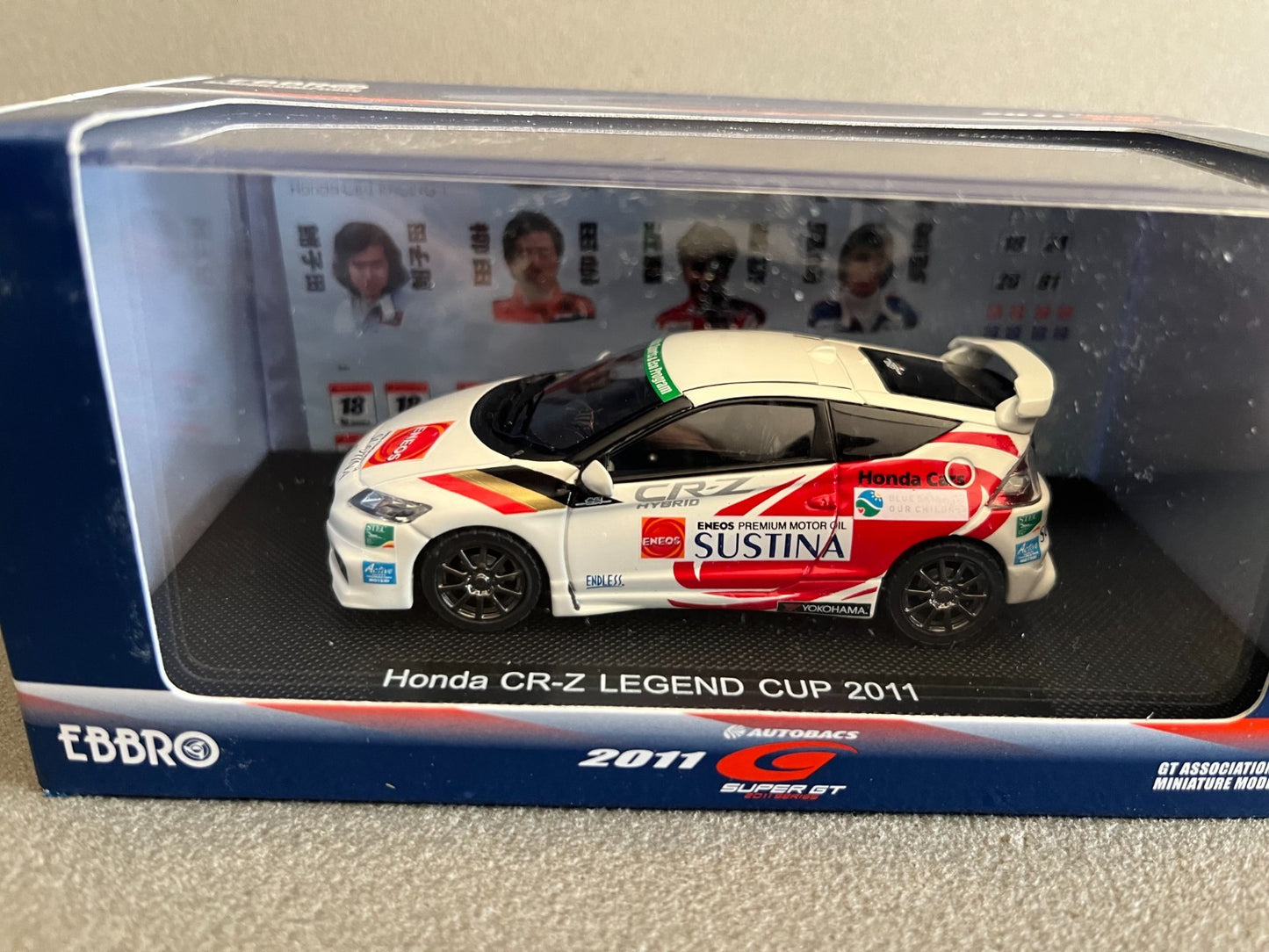 Voiture Miniature Honda CR-Z Legend Cup 2011 Ebbro au 1/43