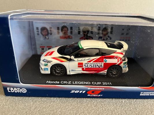 Voiture Miniature Honda CR-Z Legend Cup 2011 Ebbro au 1/43