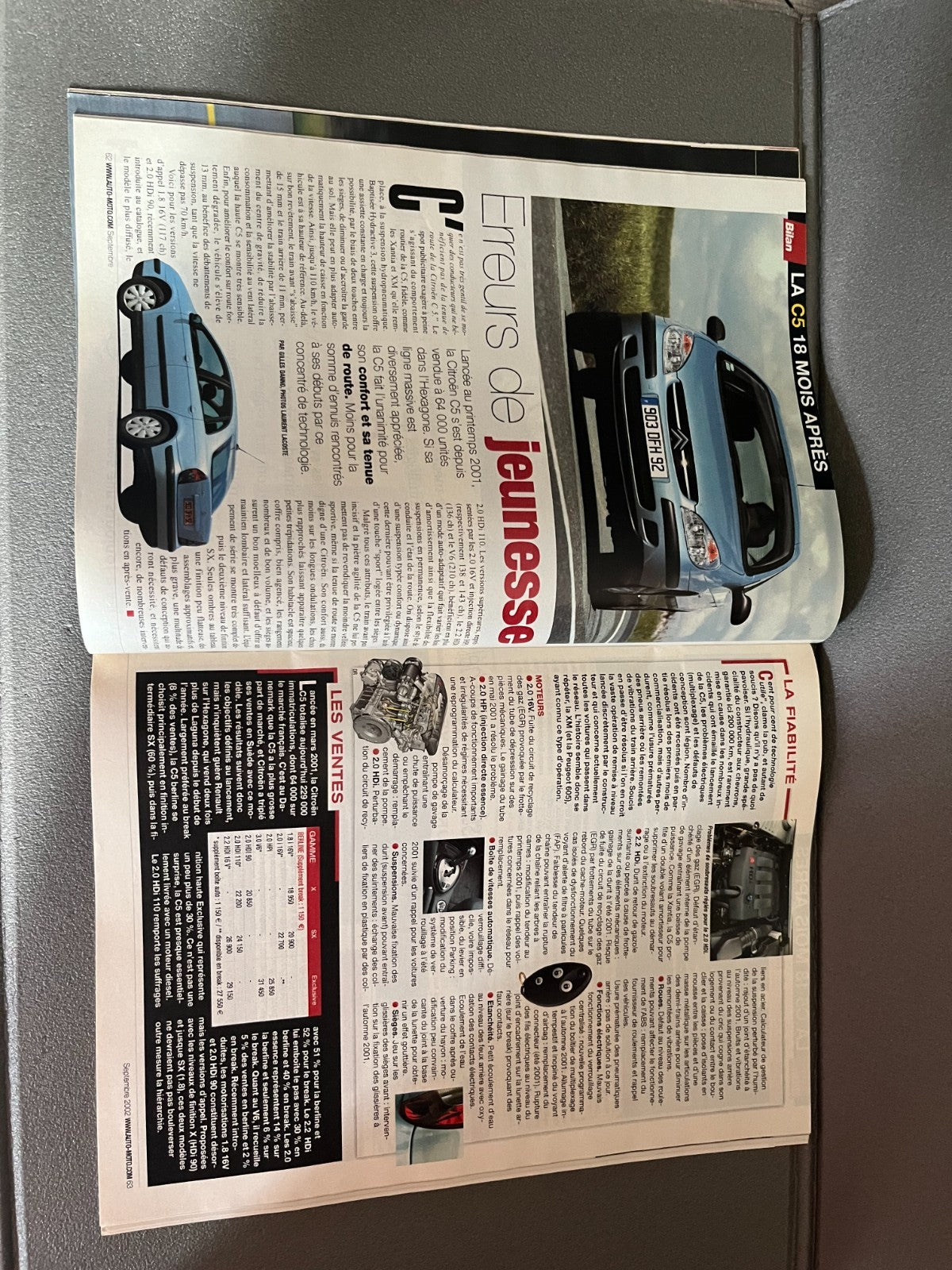 Livre Revue Voiture Automobile Action AutoMoto N°93