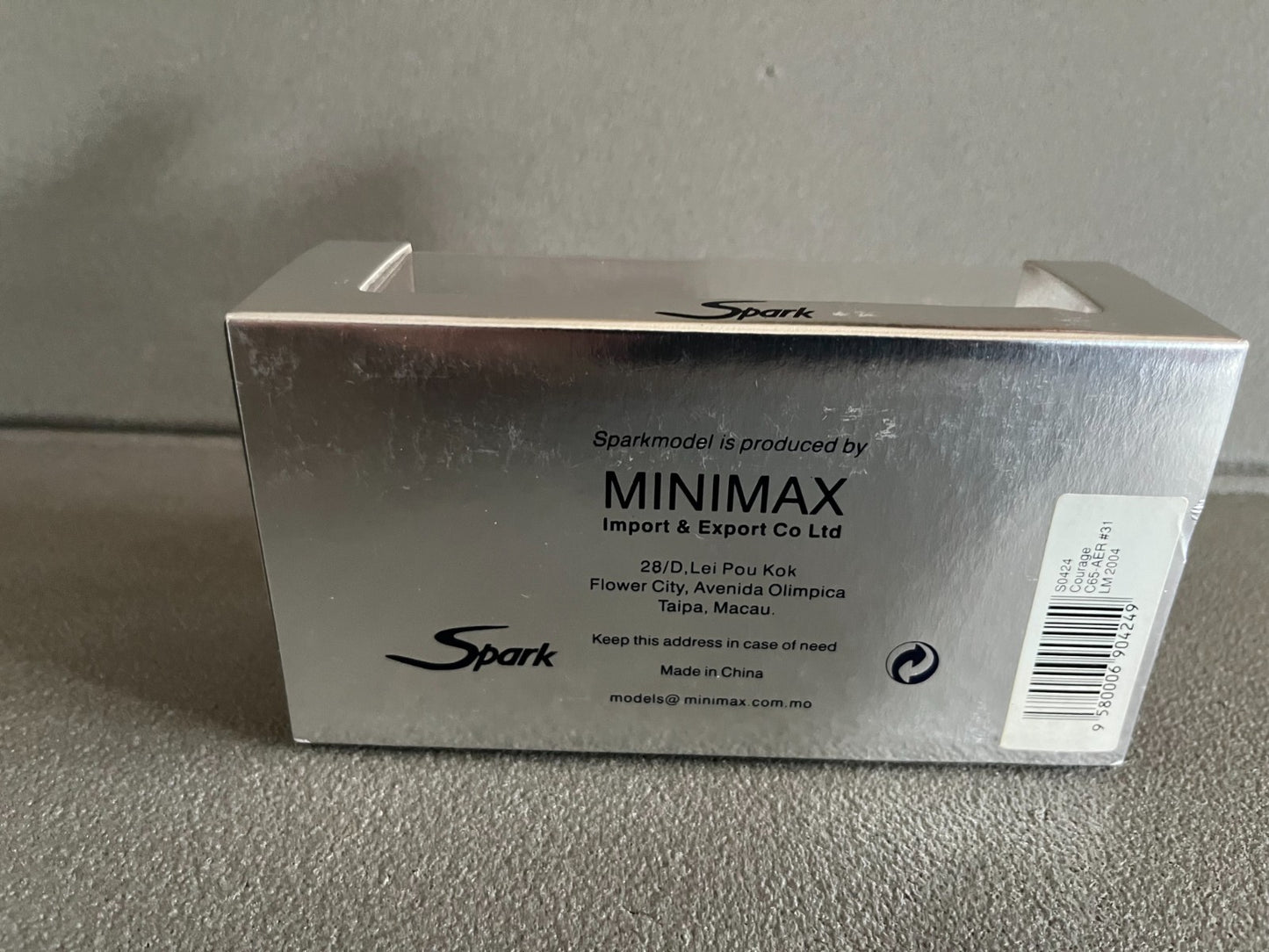 Voiture Miniature Courage C65 Aer N°31 LM 2004 Le Mans Spark au 1/43