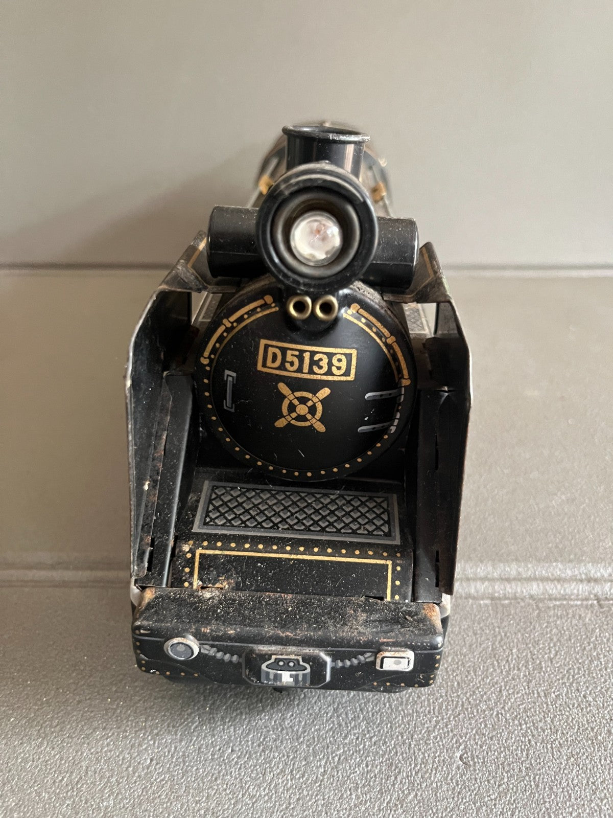 Jouet Ancien Tôle Train Locomotive Modern Toys D5139 Japan Incomplet