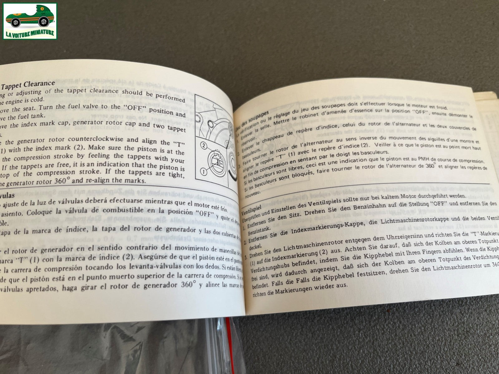 Ancien Dépliant Documentation Entretien Moto Honda XL 125 R 1982