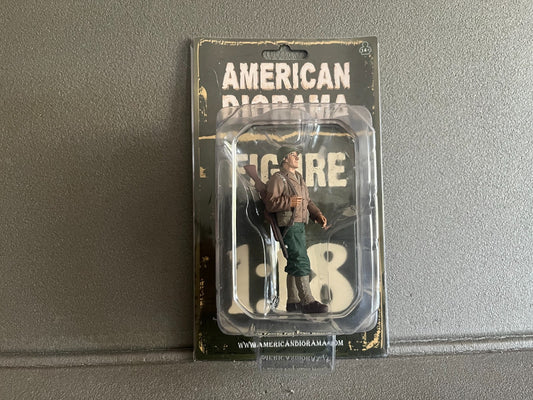 Figurine de Collection Militaire American Diorama WWII USA Soldat 1/18