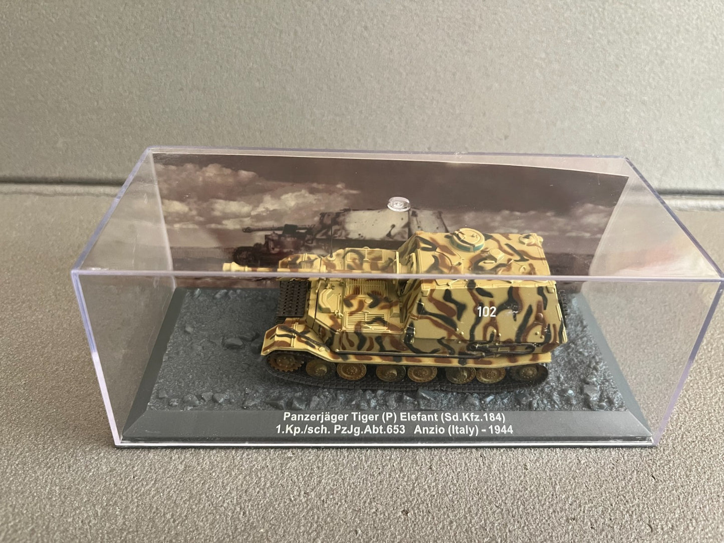 Miniature Militaire Char Tank Blindé Panzerjager Tiger P Elefant Altaya 1/72
