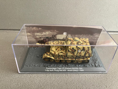 Miniature Militaire Char Tank Blindé Panzerjager Tiger P Elefant Altaya 1/72