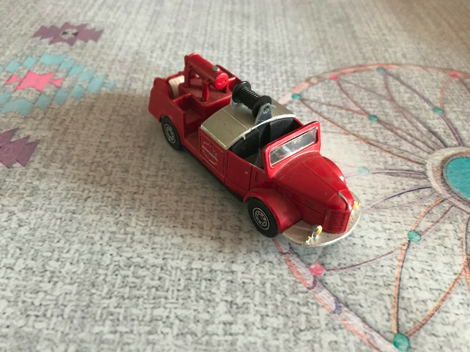 Voiture Miniature Camion Secours Pompiers Hotchkiss H.6 G54 Solido 1/50