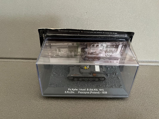 Miniature Militaire Char Tank Blindé Pz.Kpfw. I Ausf. B Poland 1939 Altaya 1/72