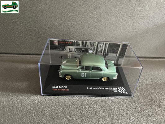 Voiture Miniature Seat 1400B Copa Montjuich Coches Sport 1957 Rallye au 1/43