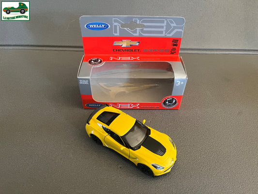 Voiture miniature Chevrolet Corvette Z06 2017 Welly 1/34 - 1/36 - 1/39
