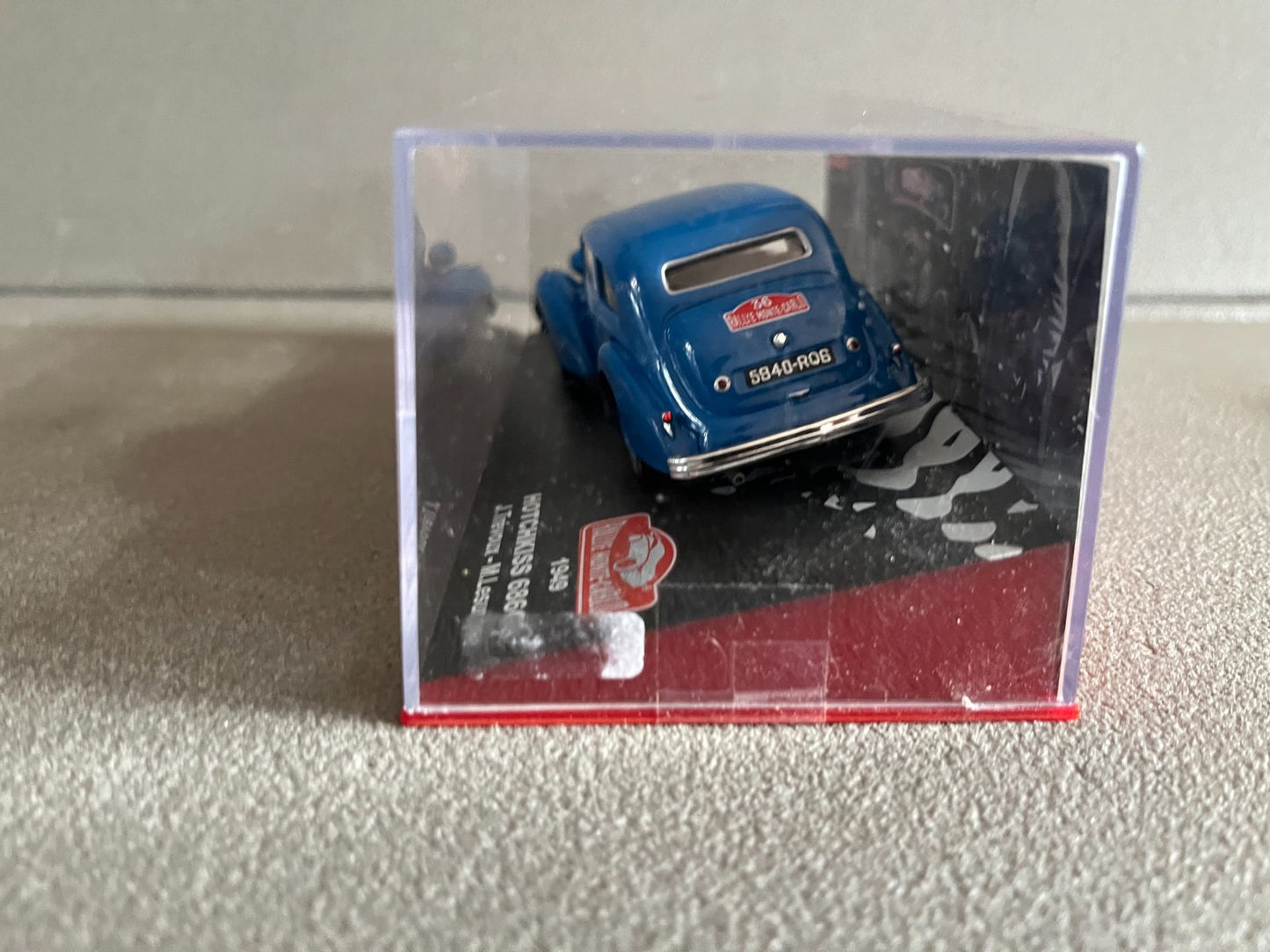 Voiture Miniature Hotchkiss 686GS 1949 Trévoux Rallye Monte Carlo au 1/43