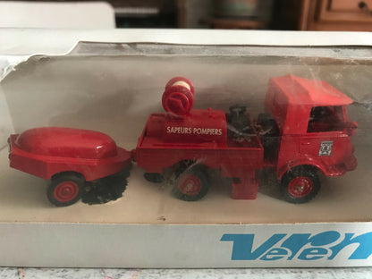 Miniature Pompiers Camion Renault 4x4 Citerne Motopompe Verem V139 1/50 1/43