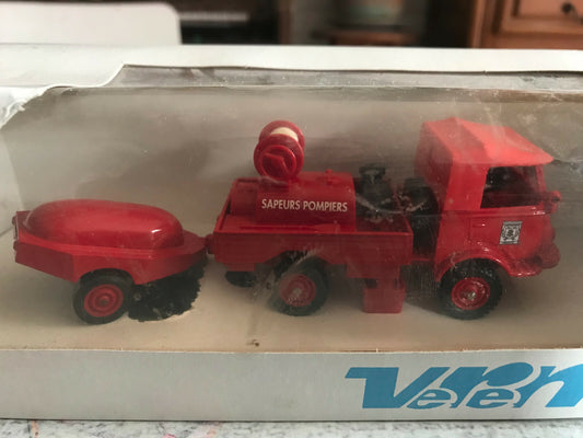 Miniature Pompiers Camion Renault 4x4 Citerne Motopompe Verem V139 1/50 1/43