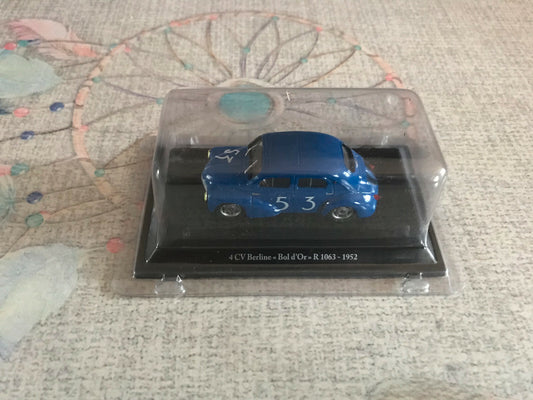 Voiture Miniature Renault 4CV Berline Bol D'Or R 1063 1952 Eligor au 1/43