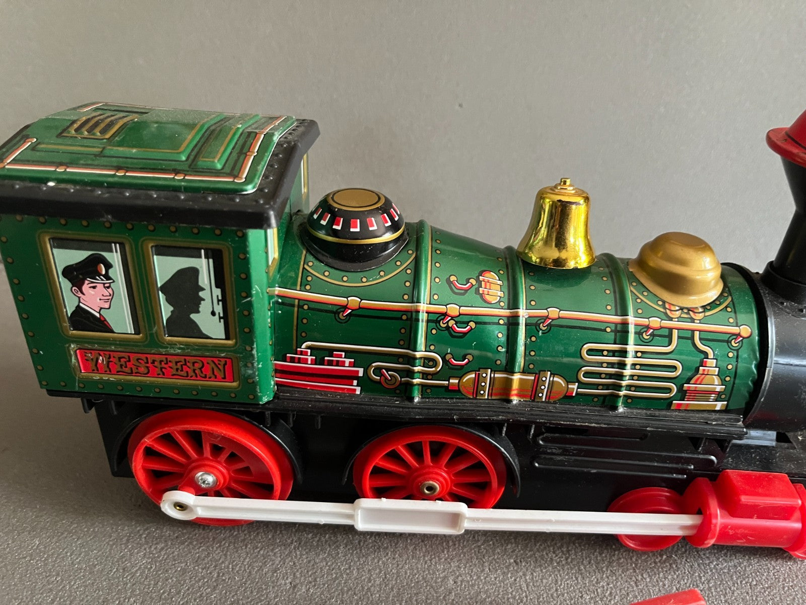 Jouet Ancien Tôle Train Locomotive Modern Toys Western Japan