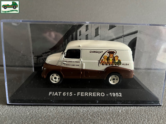 Voiture miniature Fourgon Camion Fiat 615 Ferrero 1952 au 1/43