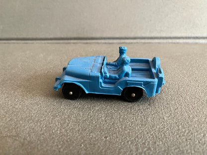 Voiture Miniature Ancien Jeep Vinyl Line Germany Plastique Gomme Tomte