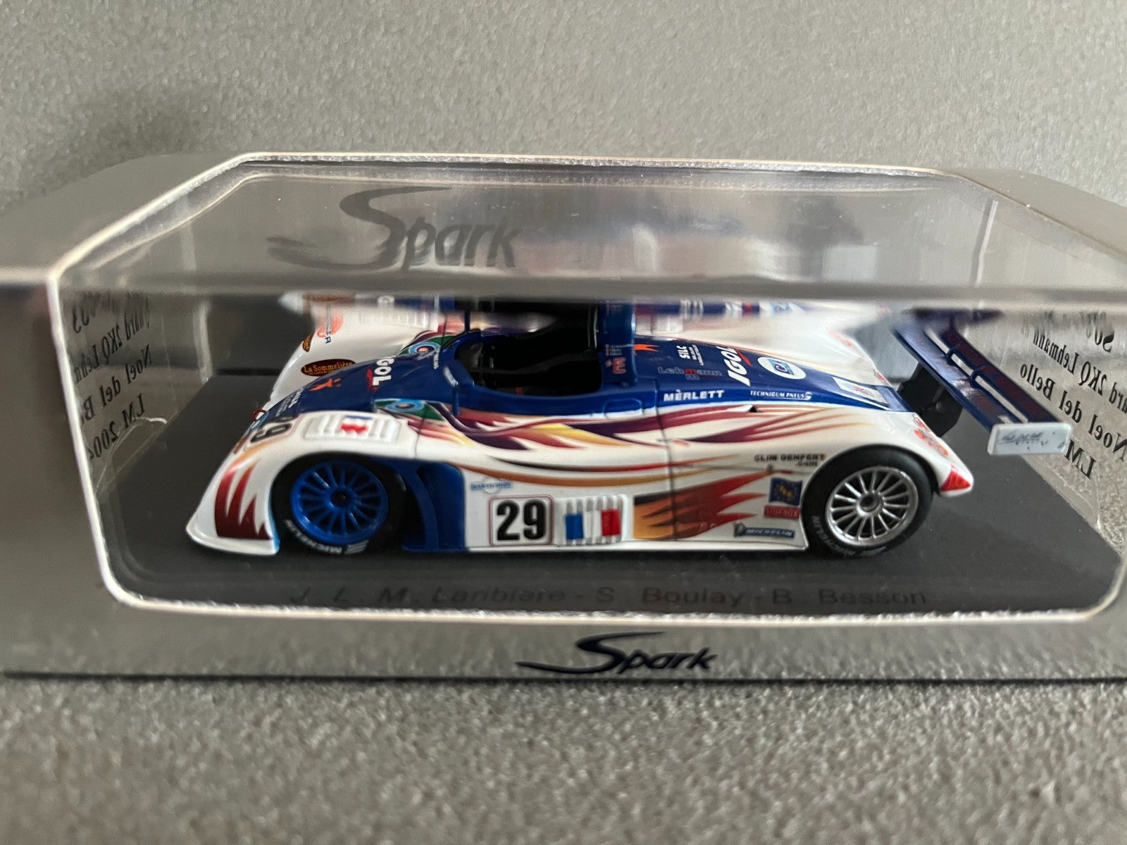 Voiture Miniature Reynard 2KQ N°29 LM 2004 Le Mans Spark au 1/43