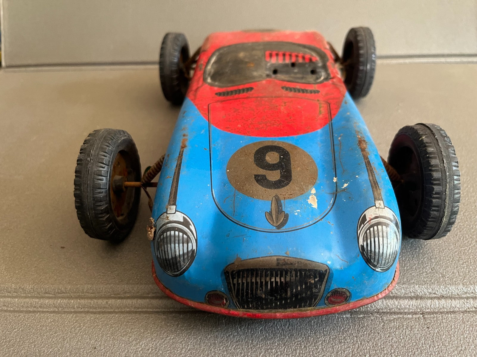 Jouet Ancien Voiture Miniature Tôle Course France Jouets Incomplet