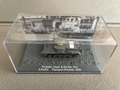Miniature Militaire Char Tank Blindé Pz.Kpfw. I Ausf. B Poland 1939 Altaya 1/72