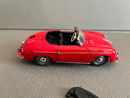 Ancienne Miniature Voiture 1955 Porsche 356 Speedster Franklin Mint 1/24 Défauts