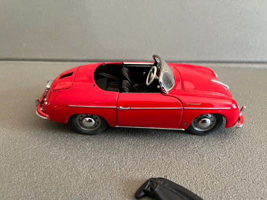 Ancienne Miniature Voiture 1955 Porsche 356 Speedster Franklin Mint 1/24 Défauts