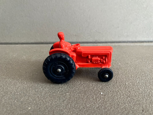 Voiture Miniature Ancien Tracteur Agricole Tomte Lardal Norway Plastique Gomme