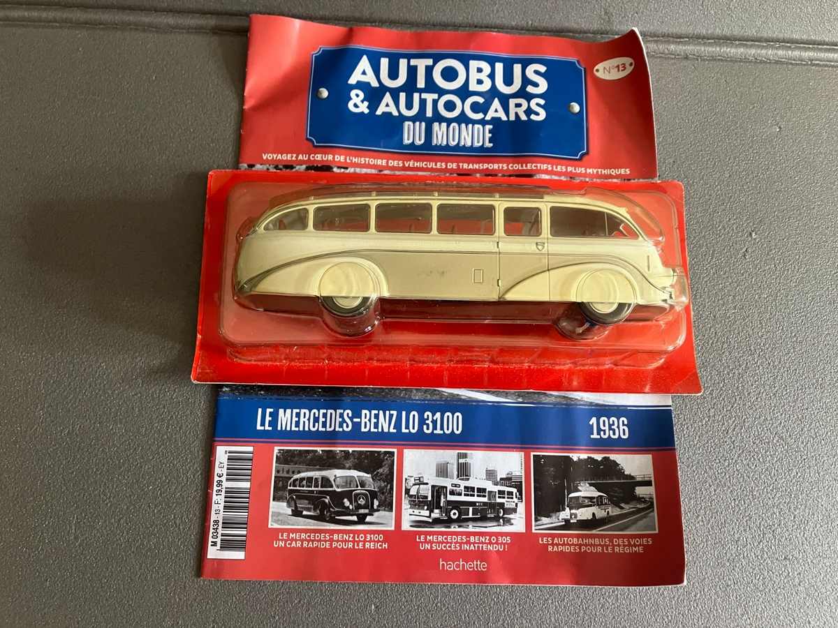 Voiture miniature Mercedes Benz L0 3100 1936 LO 1/43 Autobus Autocars du Monde