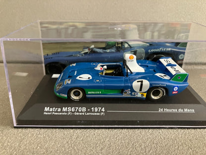 Voiture Miniature Matra MS670B 1974 Pescarolo 24 Heures du Mans Altaya au 1/43
