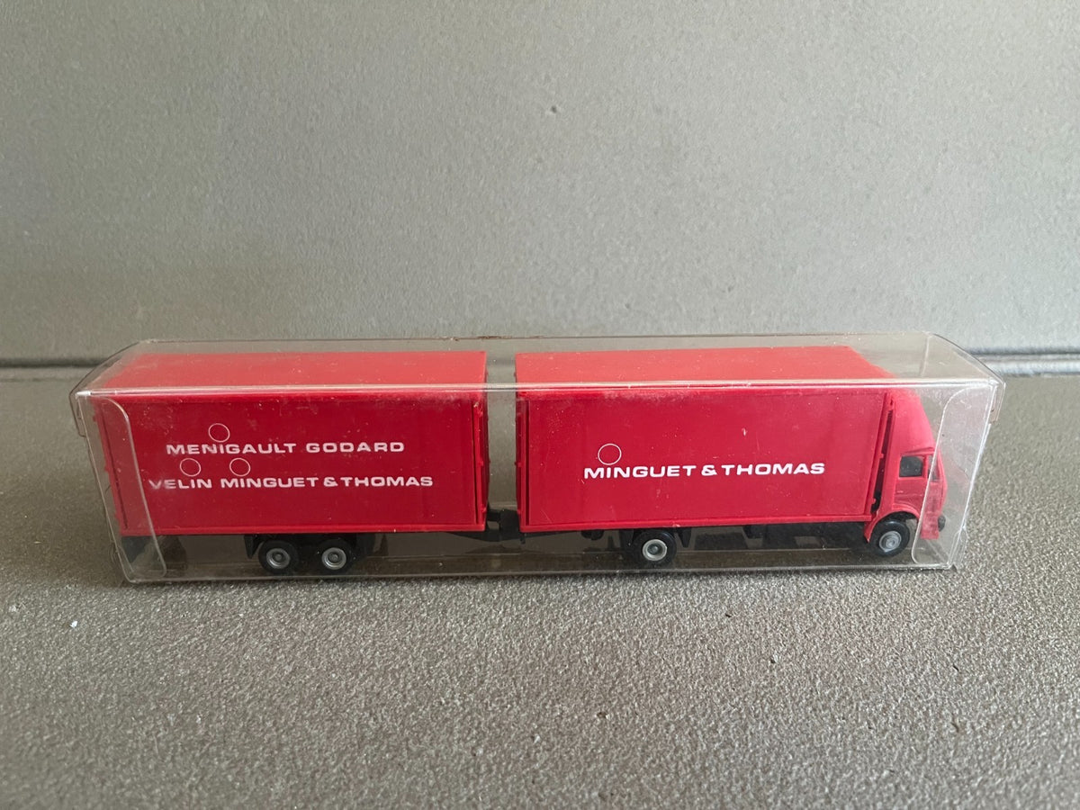 Miniature Camion Semi Remorque Mercedes Sibur Cartonneries Associees 1/87 HO