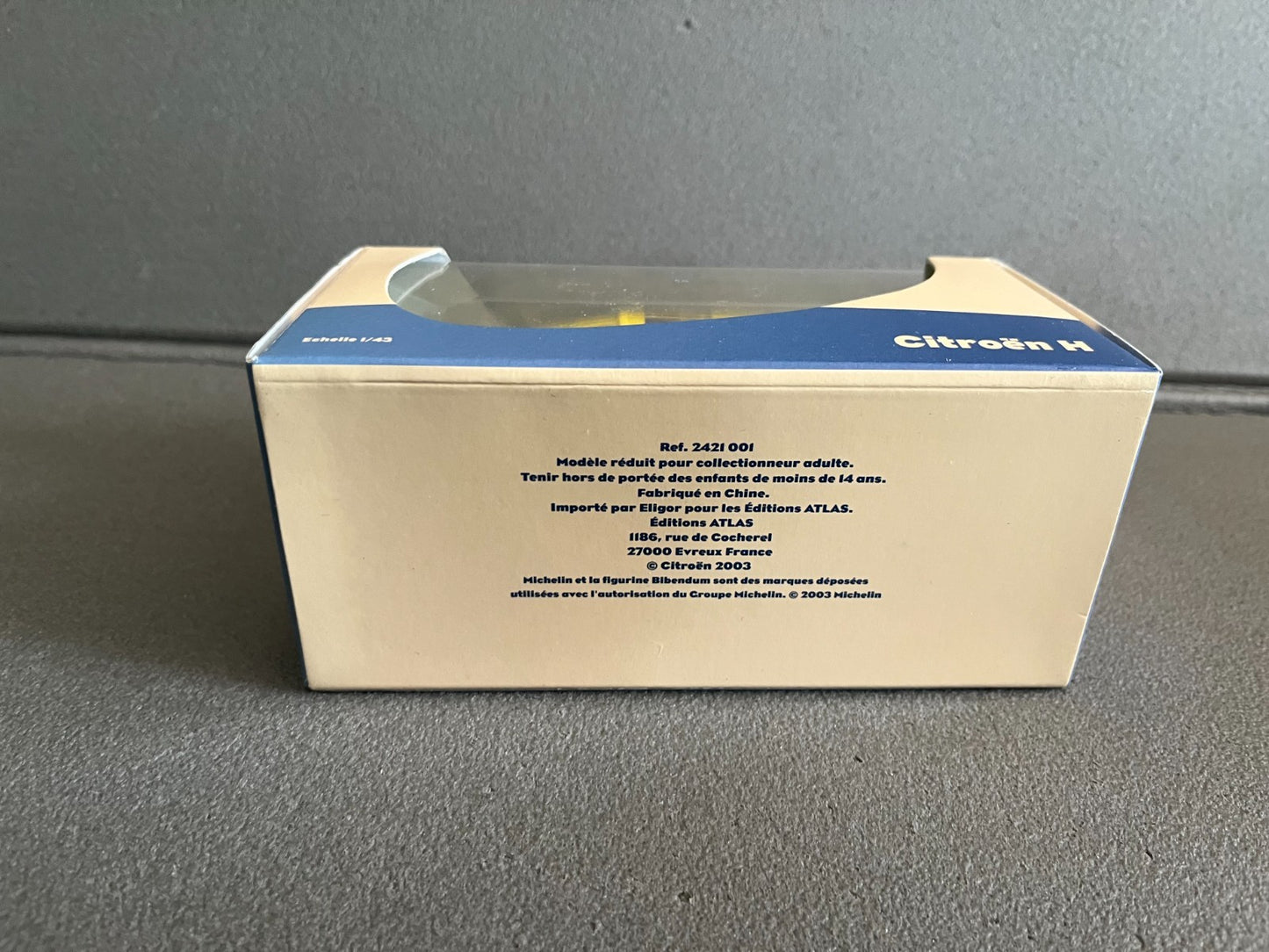 Voiture Miniature Utilitaire Camion Citroen H Michelin Atlas Eligor 1/43