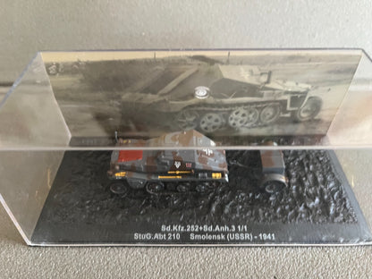 Miniature Militaire Char Tank Blindé Sd.Kfz. 252 + Sd.anh. 3 1/1 Altaya 1/72