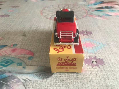 Voiture Miniature Duesenberg J Spider 1935 Solido Hachette au 1/43