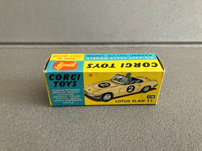 Ancienne Voiture Miniature Lotus Elan 318 Corgi Toys England 1/43